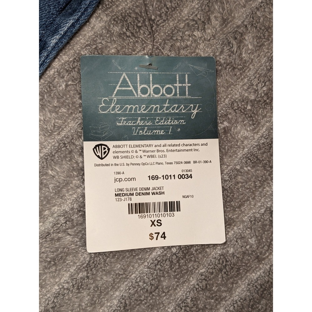 Abbott Elementary Denim Jacket‎ Cropped Teacher E… - image 3